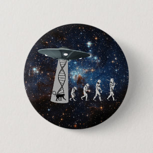 The Evolution Conspiracy Pinback Button