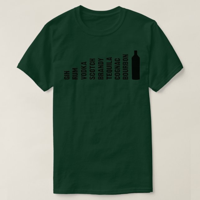 The Evolution of Alcohol T-Shirt (Design Front)