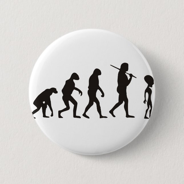 The Evolution Of Alien Pinback Button (Front)