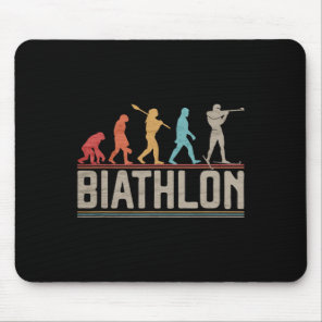 The Evolution Of Biathlon Target Shooting Xc Skiin Mouse Pad