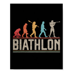 The Evolution Of Biathlon Target Shooting Xc Skiin Poster