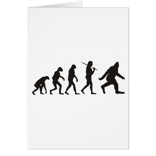 The Evolution Of Bigfoot Cards (Front)