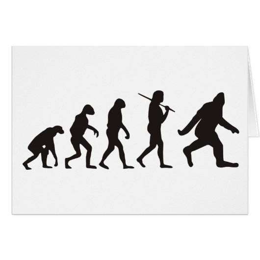 The Evolution Of Bigfoot Cards (Front Horizontal)