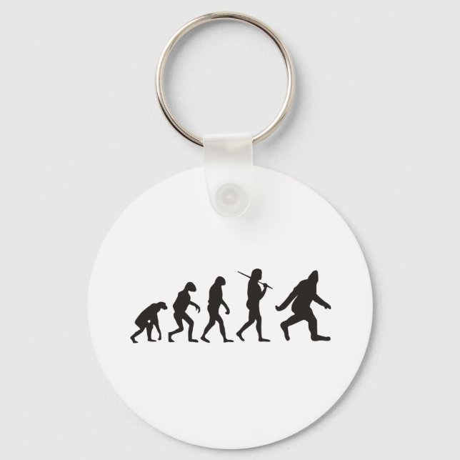The Evolution Of Bigfoot Keychain (Front)