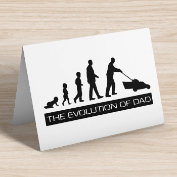 The Evolution Of Dad Holiday Card by SpoofTshirts at Zazzle