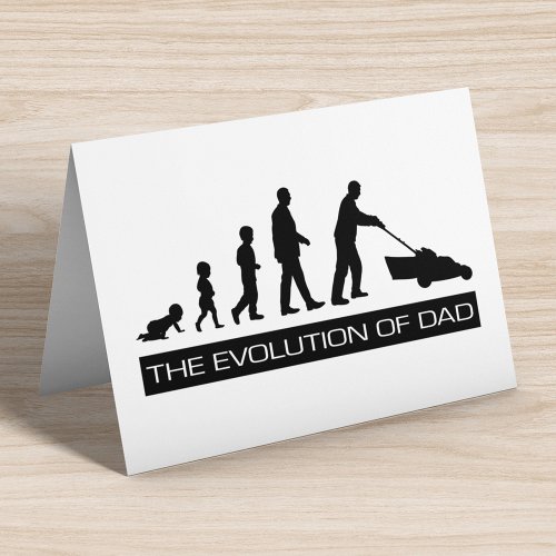 The Evolution of Dad Holiday Card