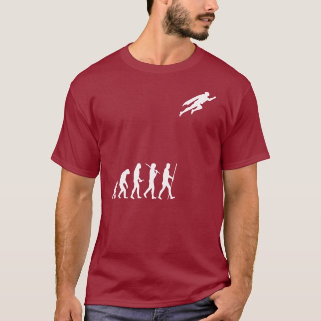 "The Evolution of Man" Superhero Shirt (Front)