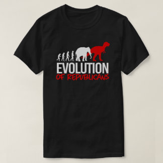 The Evolution of Republicans into Dinosaurs T-Shirt