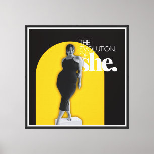 The Evolution of She Canvas Print