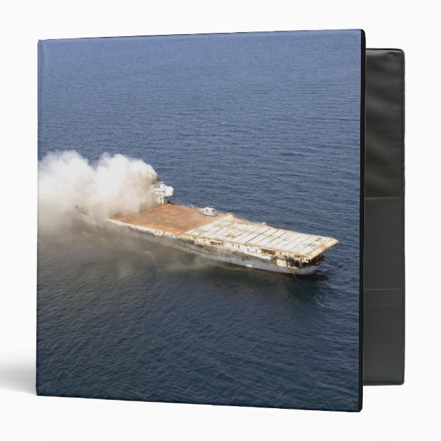 The ex-Oriskany, a decommissioned aircraft carr Binder (Front/Inside)