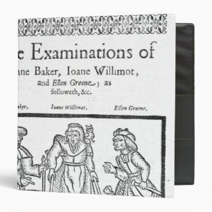 The Examinations of Anne Baker, Joanne Willimot 3 Ring Binder