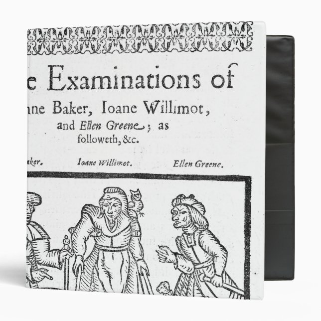 The Examinations of Anne Baker, Joanne Willimot 3 Ring Binder (Front/Inside)