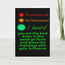 The examiner said -passed driving est