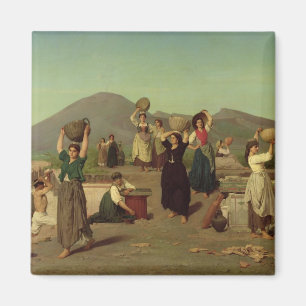 The Excavations at Pompeii, 1865 Magnet