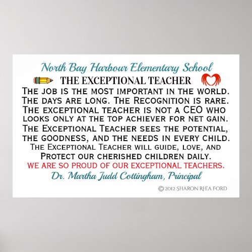 The Exceptional Teacher Poster REVISED