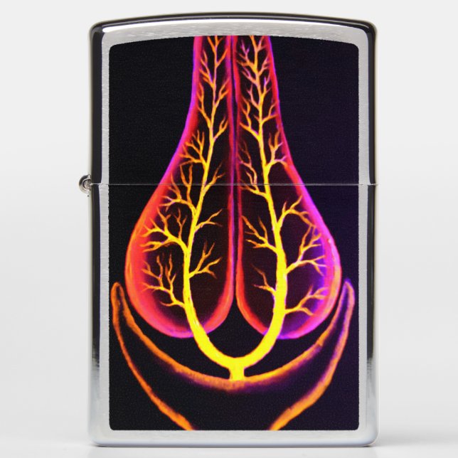 The excretory system of a fish photo print zippo lighter (Front)