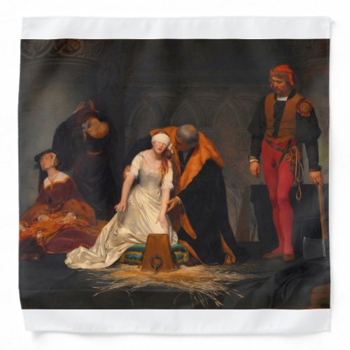 The Execution Lady Jane Grey Paul Delaroche 1833 Bandana