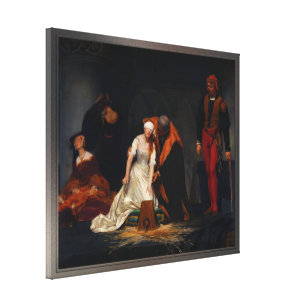 The Execution of Lady Jane Grey by Paul Delaroche Canvas Print