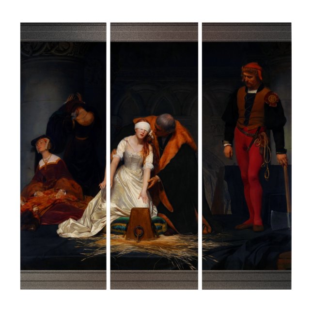 The Execution of Lady Jane Grey by Paul Delaroche Triptych (Front)