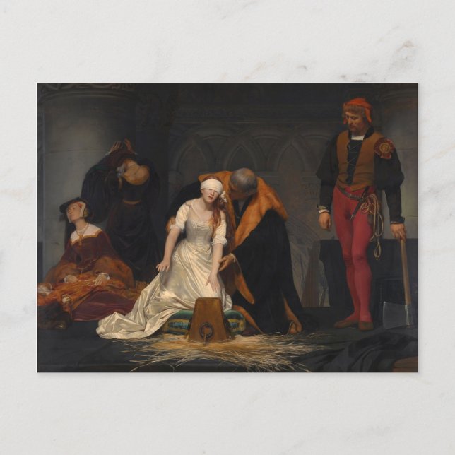 The Execution of Lady Jane Grey Postcard (Front)