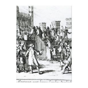 The Execution of the Duke of Monmouth Canvas Print