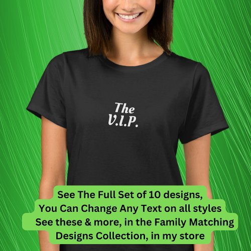 The Executive Producer VIP Matching Music Family T_Shirt