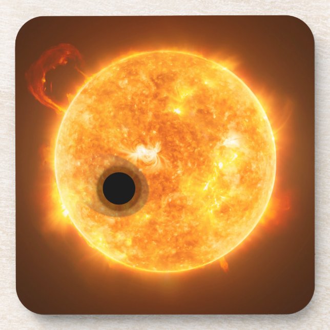 The Exoplanet Wasp-107b Is A Gas Giant Beverage Coaster (Front)