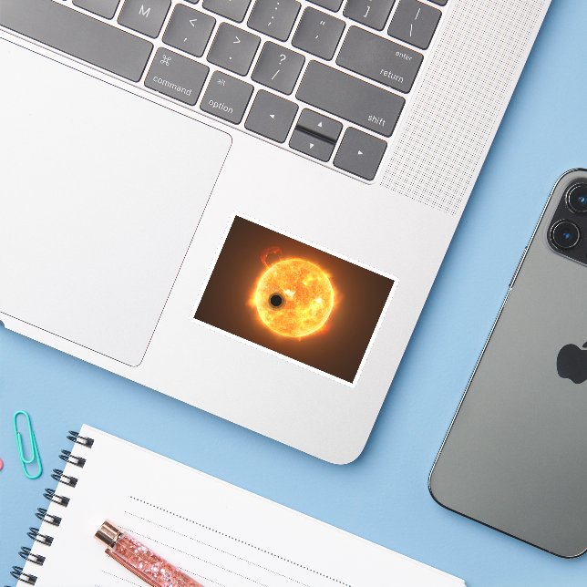 The Exoplanet Wasp-107b Is A Gas Giant Sticker (Laptop w/ iPhone)