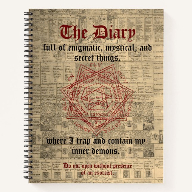 The Exorcist's Enigma: Mystical Diary Notebook (Front)