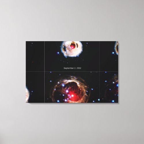 The Expanding Light Echo of Red Supergiant Star V8 Canvas Print