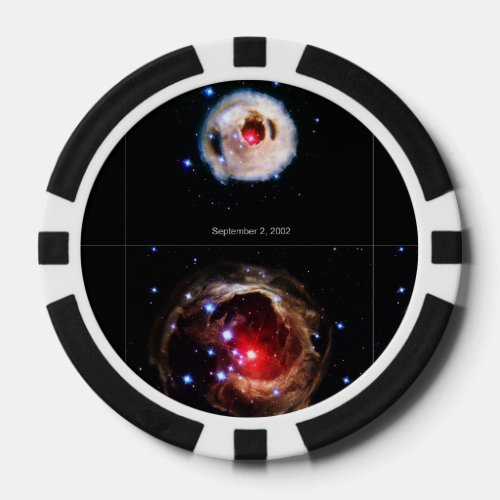 The Expanding Light Echo of Red Supergiant Star V8 Poker Chips