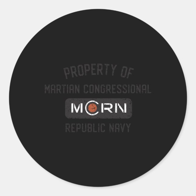 The Expanse Property Of Mcrn Classic Round Sticker (Front)