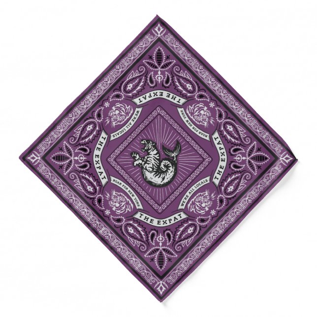 The Expat Roar for New York  Bandana (Front)