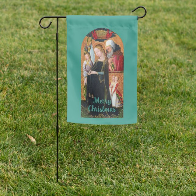 The Expectant Madonna with St. Joseph Holiday Garden Flag (In SItu)