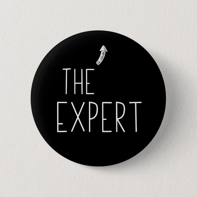 The Expert Pinback Button (Front)