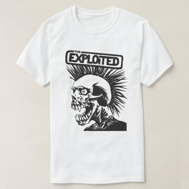 The Exploited – Punk Skull T-Shirt (Design Front)