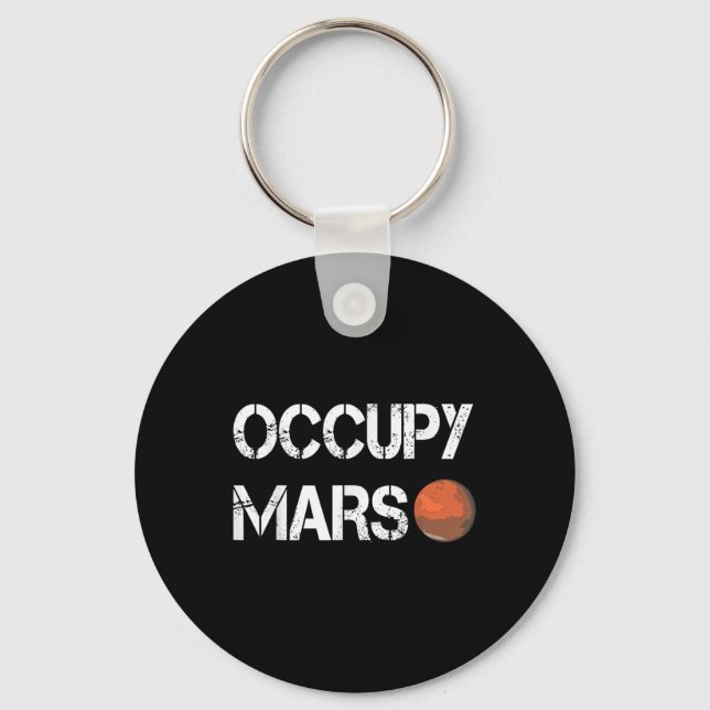 The Explorer Occupy Mars Space  Keychain (Front)