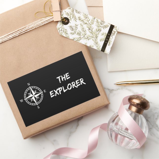 The explorer rectangular sticker (Gifting)