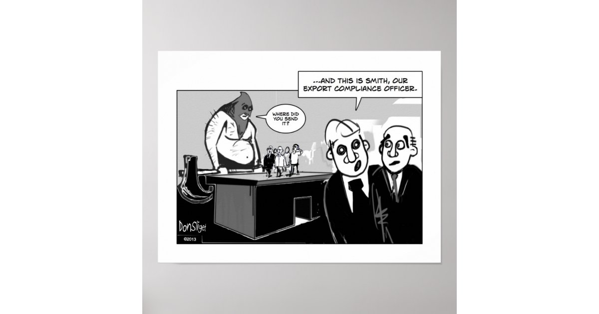 The Export Compliance Officer Poster Zazzle