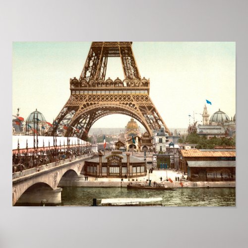 The Exposition Universelle _ 1900 _ Eiffel Tower Poster