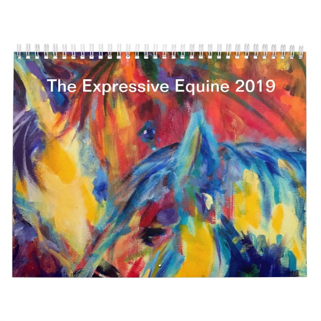 The Expressive Equine 2019 original art calendar (Cover)