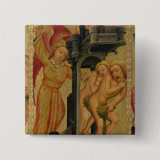 The Expulsion from the Garden of Paradise Pinback Button (Front)