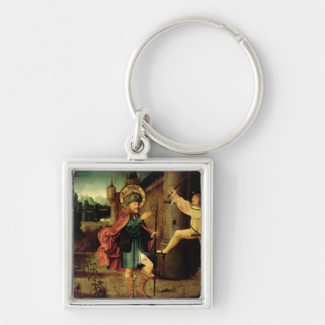 The Expulsion of Saint Roch from Rome Keychain (Front)