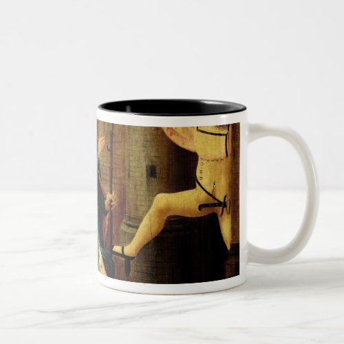 The Expulsion of Saint Roch from Rome Two_Tone Coffee Mug