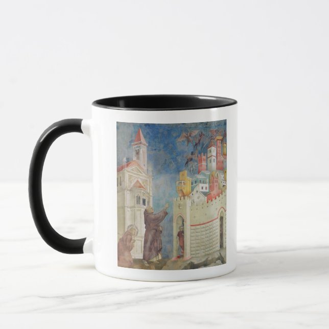 The Expulsion of the Devils from Arezzo, 1297-99 Mug (Left)