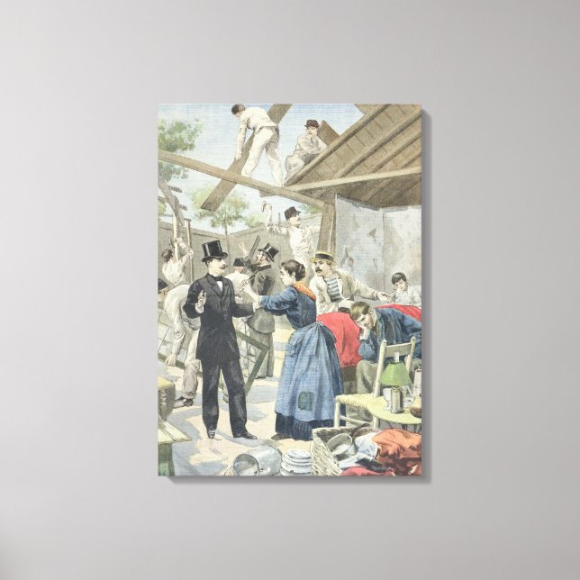 The Expulsion of the Poor from the Slums Canvas Print (Front)