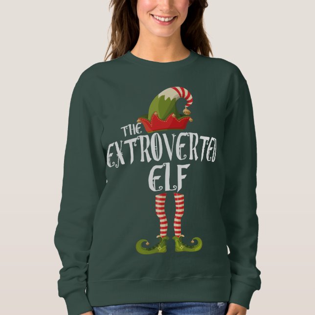 the extroverted elf sweatshirt (Front)