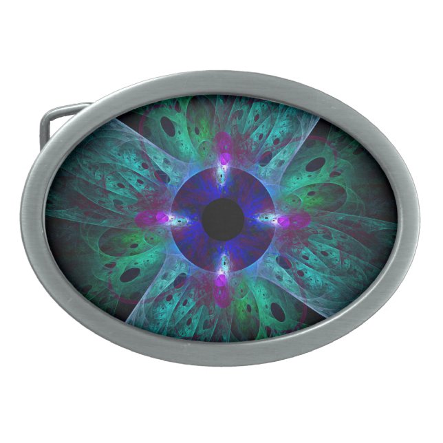 The Eye Abstract Art Belt Buckle (Front)