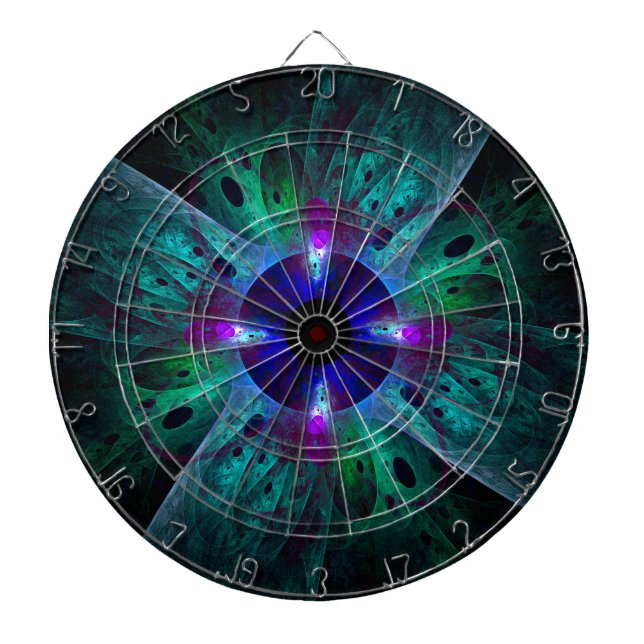 The Eye Abstract Art Dart Board (Front)