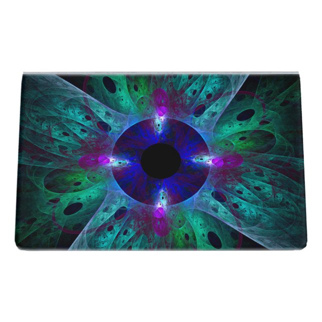 The Eye Abstract Art Desk Business Card Holder (Back)